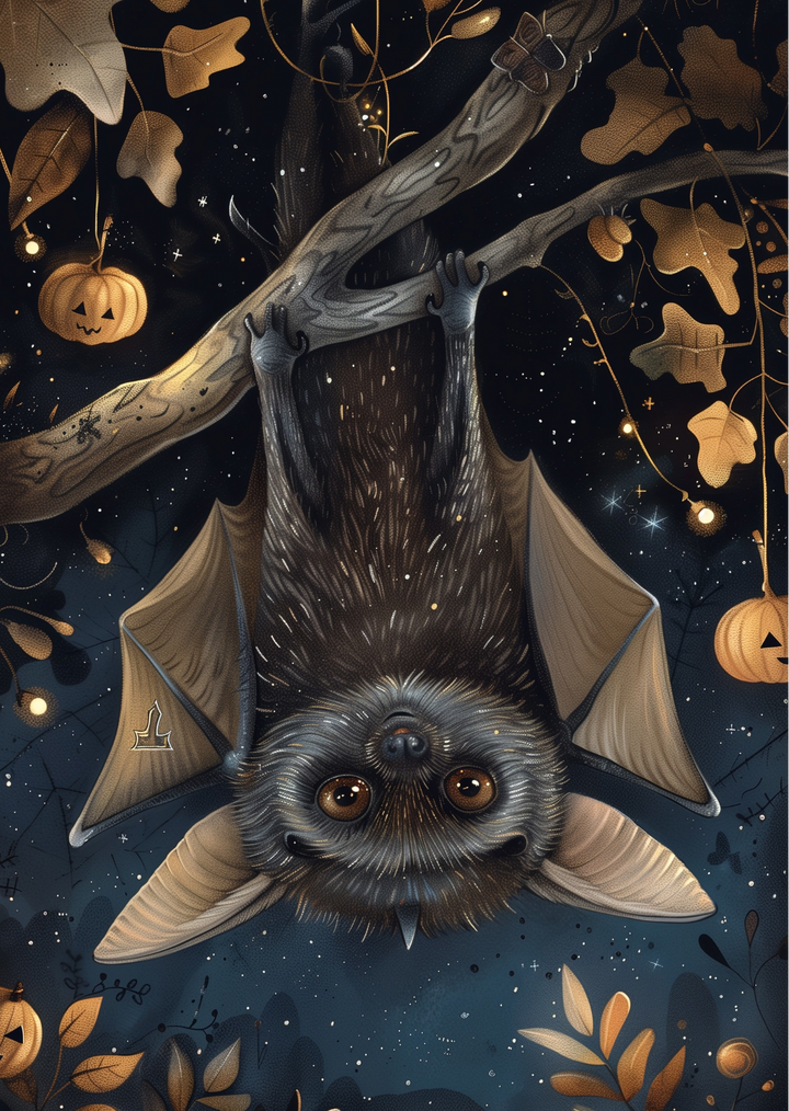 Sweet Halloween: Vleermuis | Kaart Fripperies