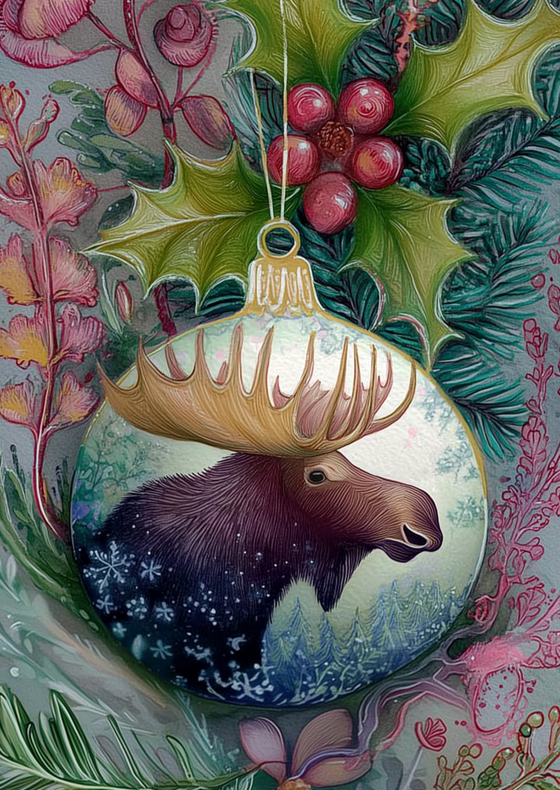 Christmas Baubles: Eland | Kaart Fripperies