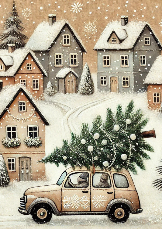 Winter Village: Tree Delivery | Kaart Fripperies