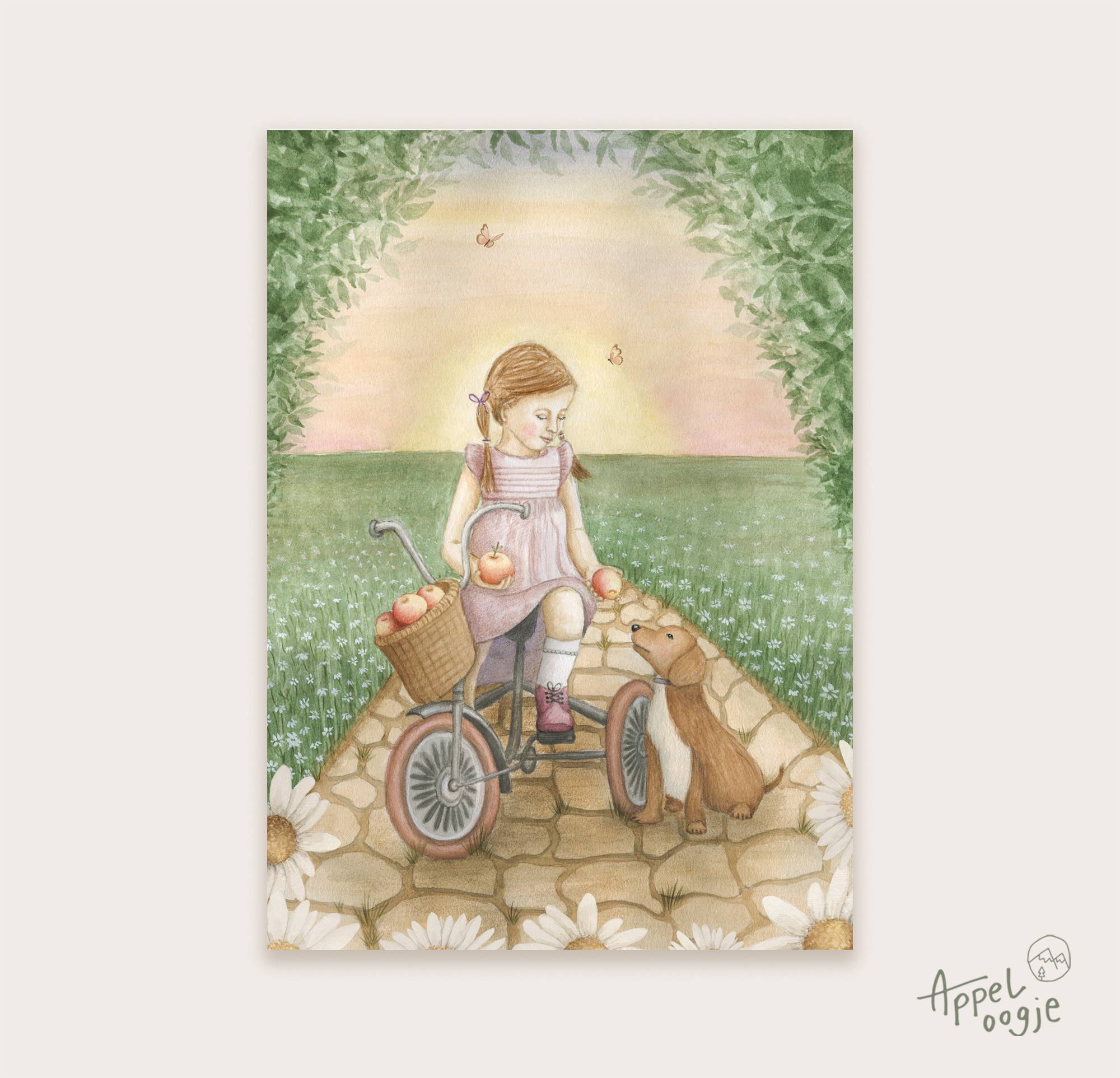 Ansichtkaart "Apple of my eye" | Kaart Appeloogje