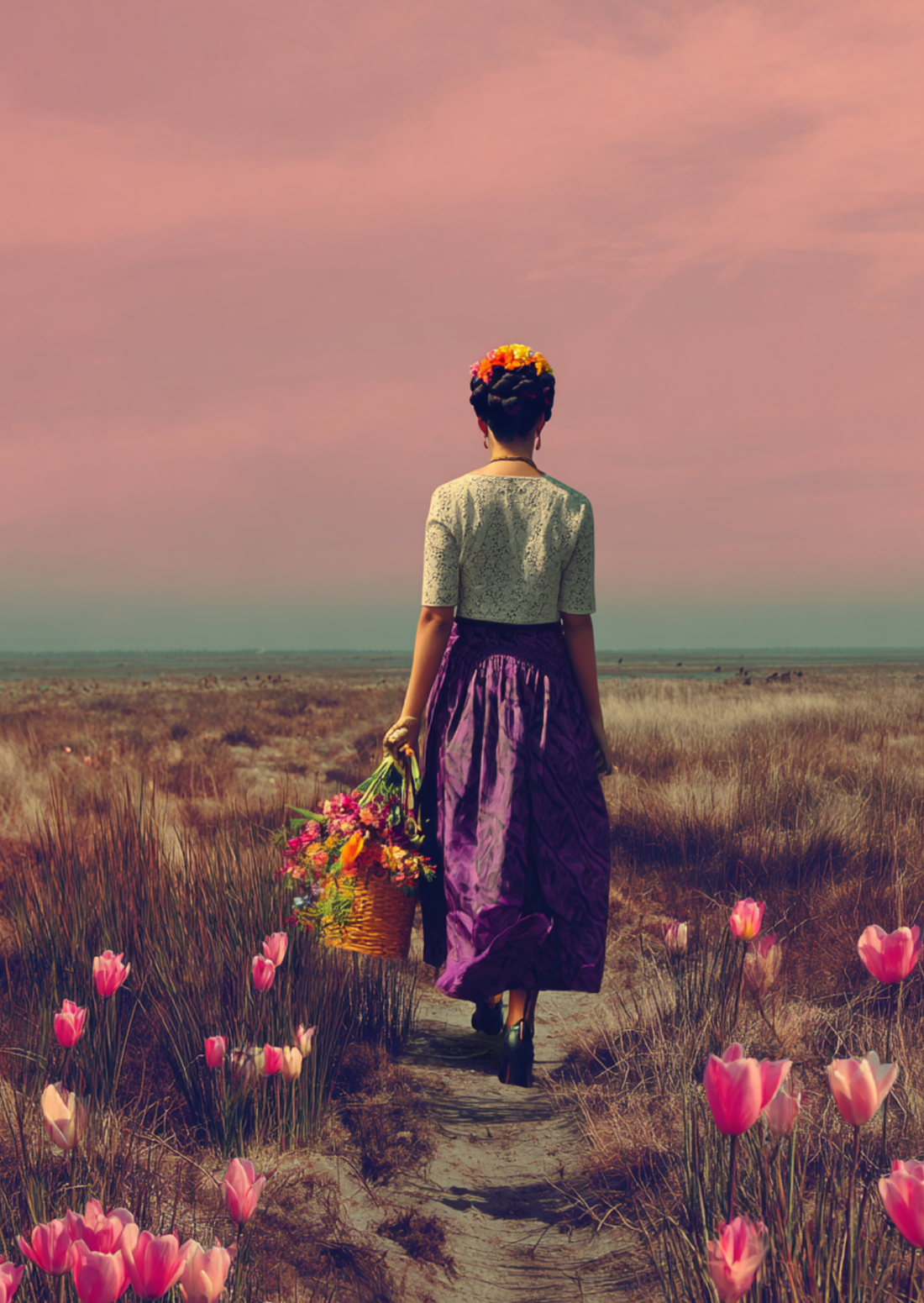 Frida Kahlo: Tulip Path | Kaart Fripperies