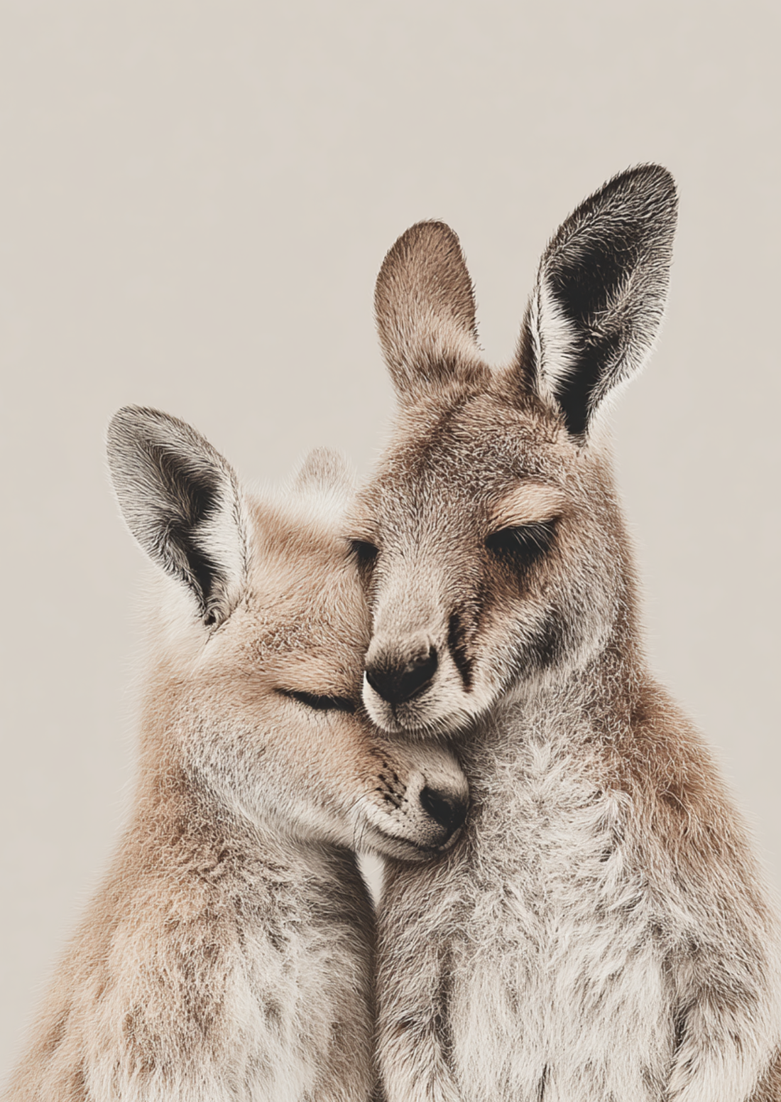 Side by Side: Kangaroos | Kaart Fripperies