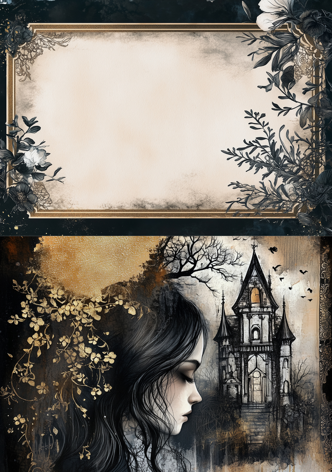 Victorian Goth | Creative Paper Set Fripperies