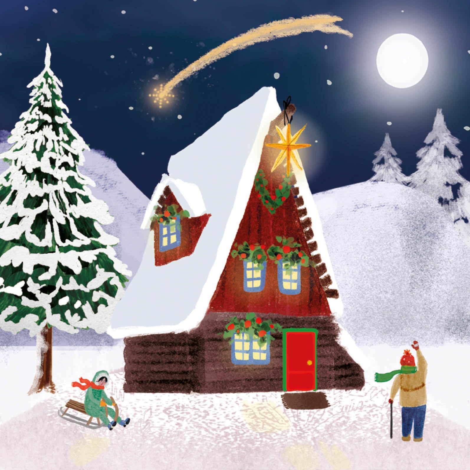 Kerstkaarten set: NR. 02 (Esther) | Kaartenbundel Zintenz