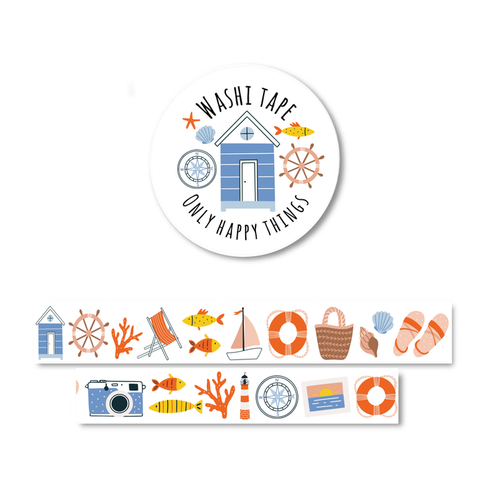Washi-tape Laten we naar het strand gaan | Washitape Only Happy Things