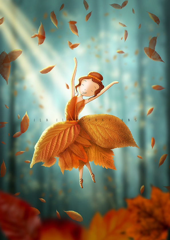 246 - Dancing Leaves | Kaart Ila Illustrations