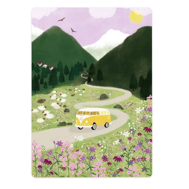 'Retro Busje' | Kaart The Lemonbird