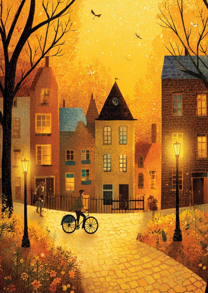 Golden Season: Evening Glow | Kaart Fripperies