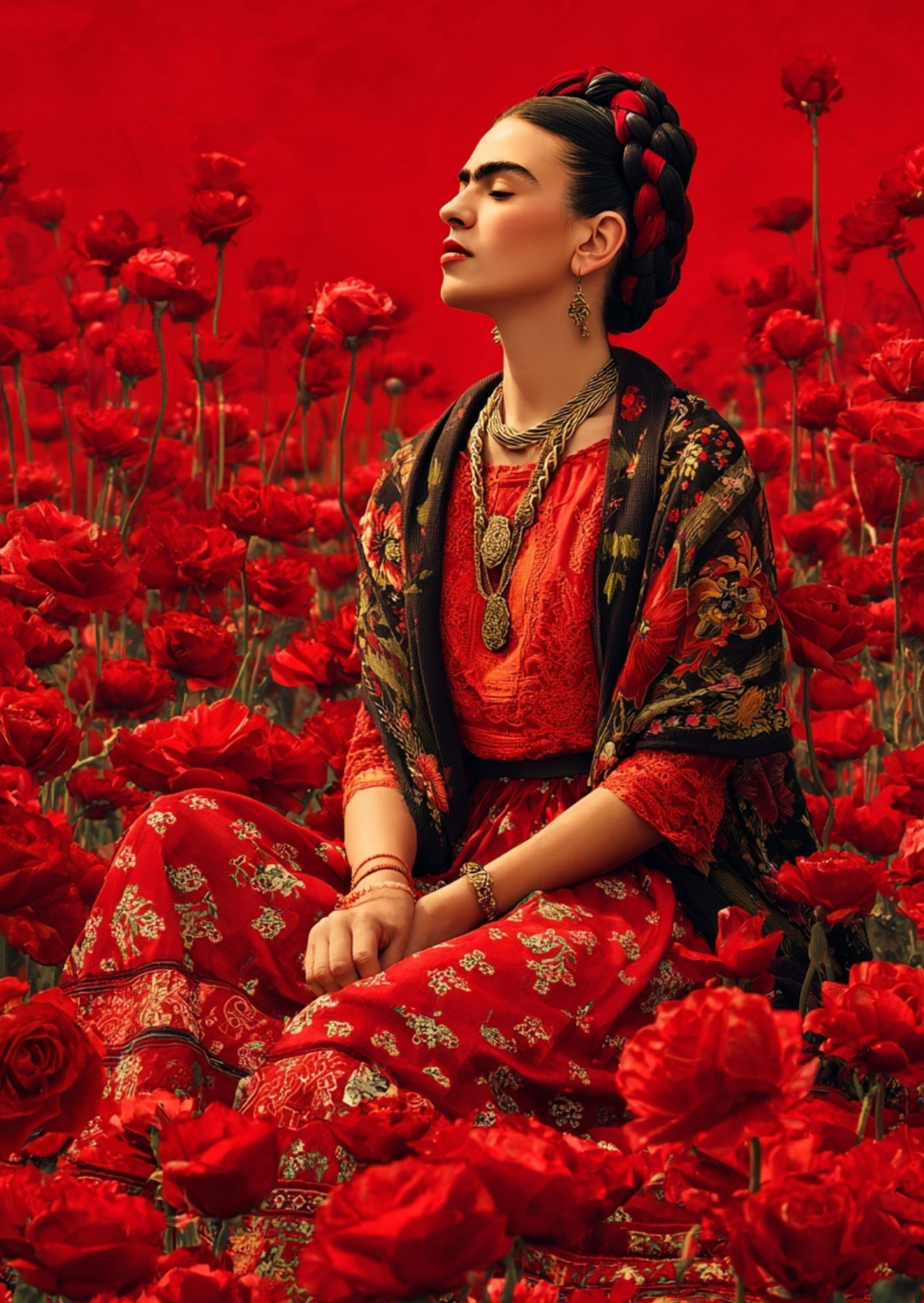Frida Kahlo: Fields of Red | Kaart Fripperies
