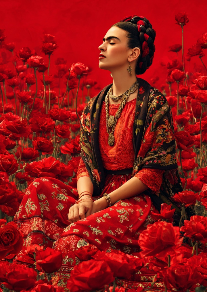Frida Kahlo: Fields of Red | Kaart Fripperies
