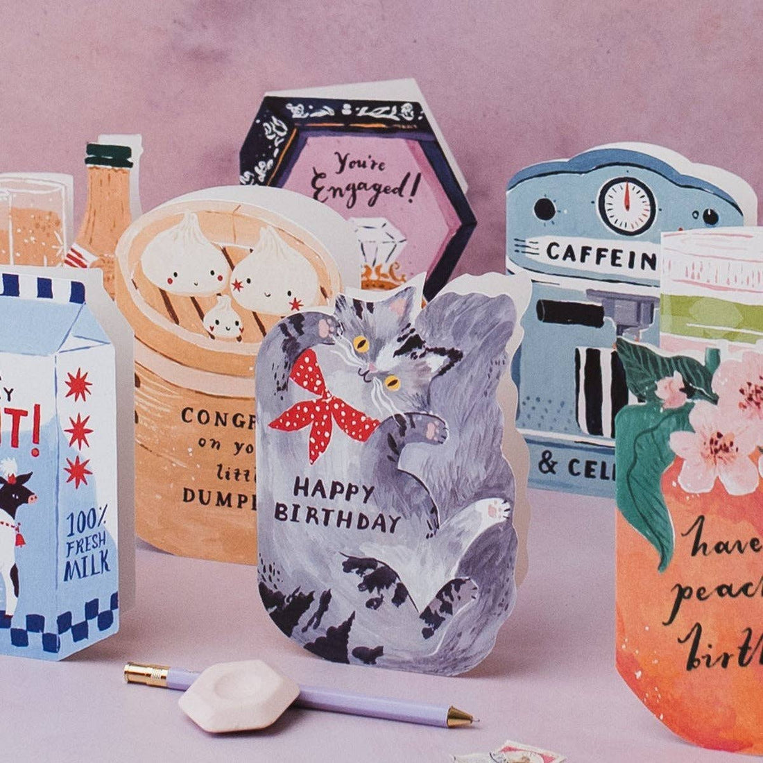 Bandana-kat verjaardagskaart | Verjaardagskaarten voor kattenliefhebbers