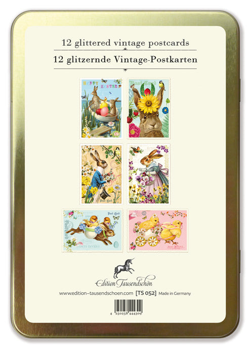 Happy Easter NO. 1 | Metaalbox 12 kaarten Edition Tausendschön