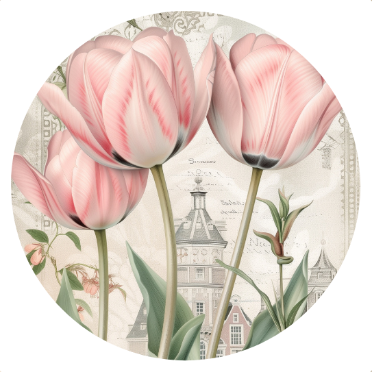 Tulips | Sluitstickers 10st.