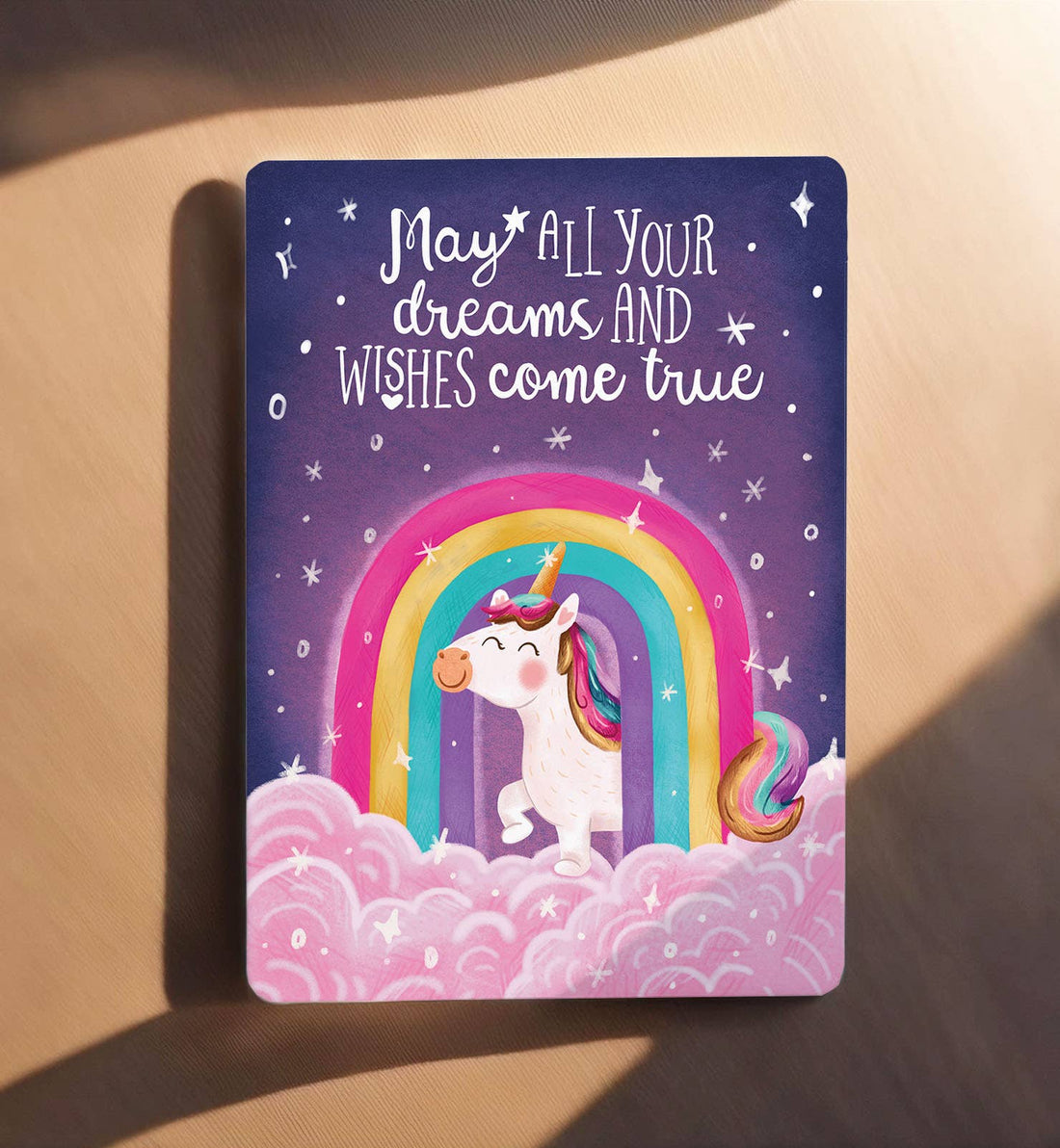 Kaart zomaar kind eenhoorn regenboog verjaardag | Kaart Aniet Illustration