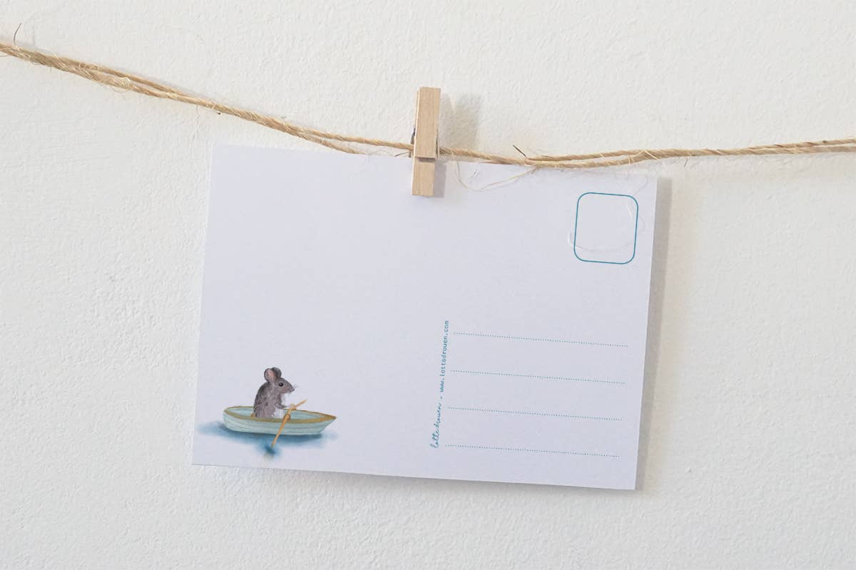 Kaart Bootje varen | Kaart Lotte Drouen