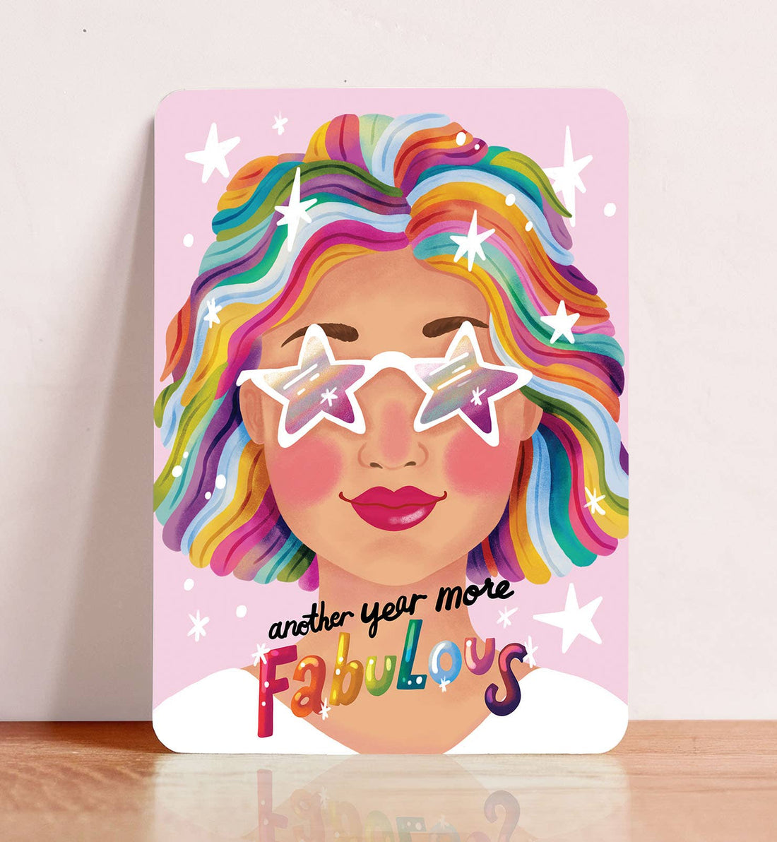 Kaart felicitatie verjaardag vrouw fabulous ansichtkaart