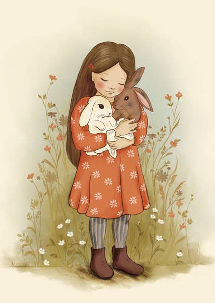 Ansichtkaart Bunny Garden