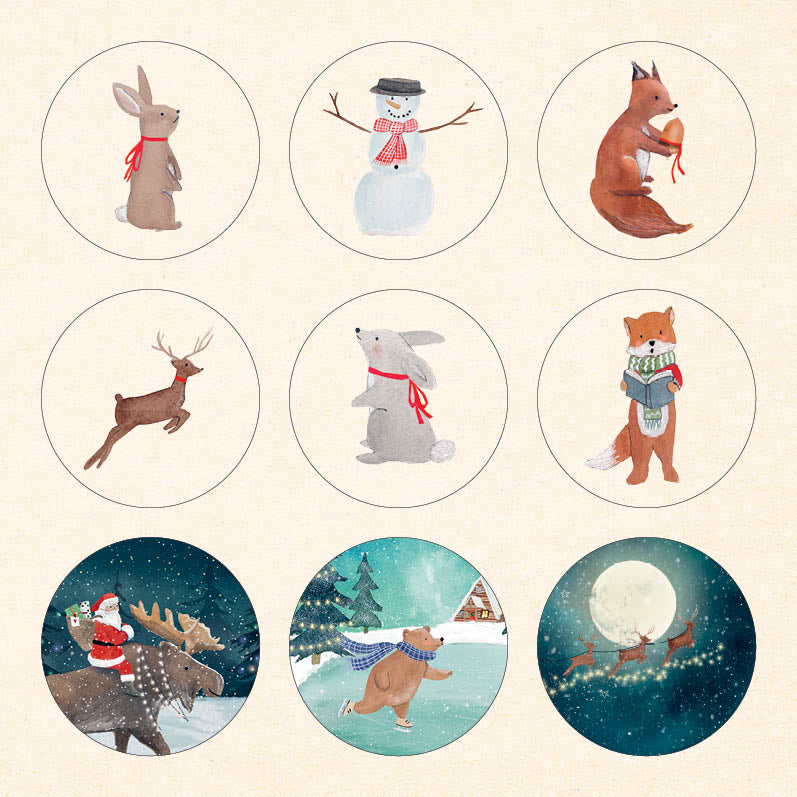 Kerstkaarten set: NR. 01 (Tina) | Kaartenbundel Zintenz