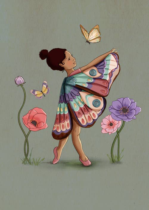 Ansichtkaart Gevleugeld Van Verbeelding 6 | Kaart Belle & Boo