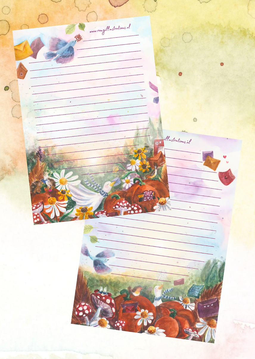 Autumn mail | Briefpapier RomyIllustrations
