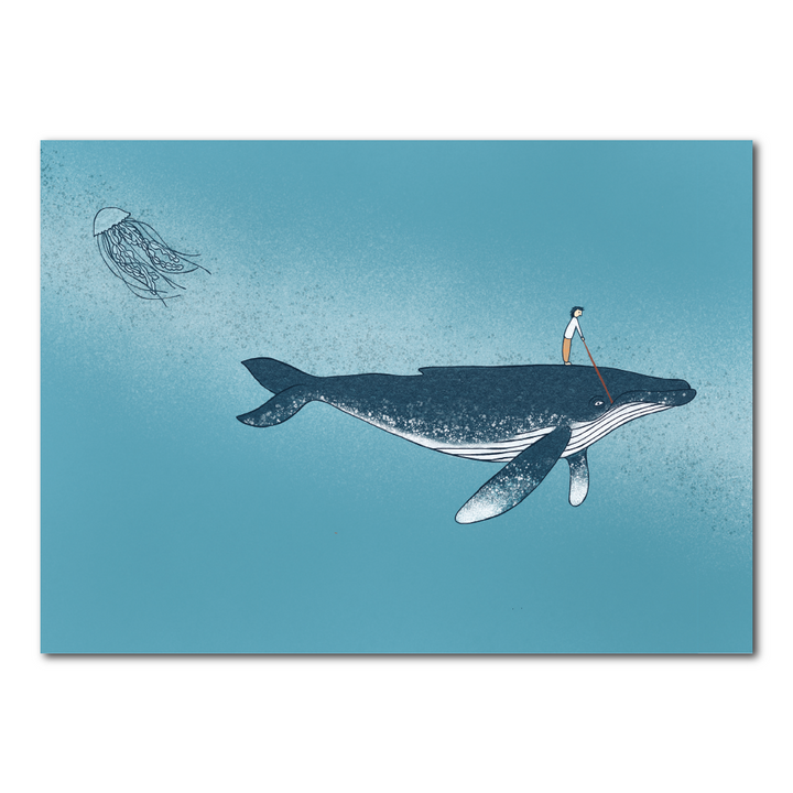 Walvis rijden | Kaart Studio Kvinna