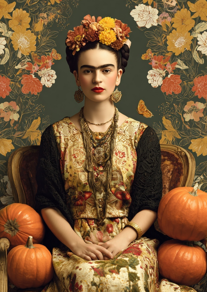 Frida Kahlo: Golden harvest | Kaart Fripperies