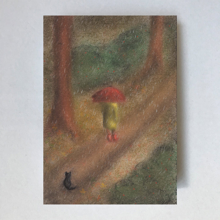 Sprookje 'Regen' Waldorf kaart | Kaart Lot Bouwes