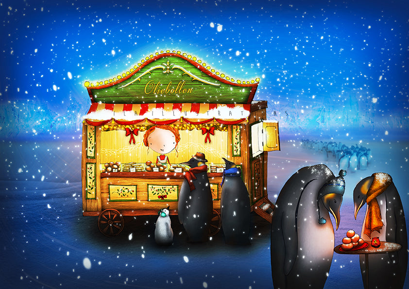 245 - Oliebollen | Kaart Ila Illustrations