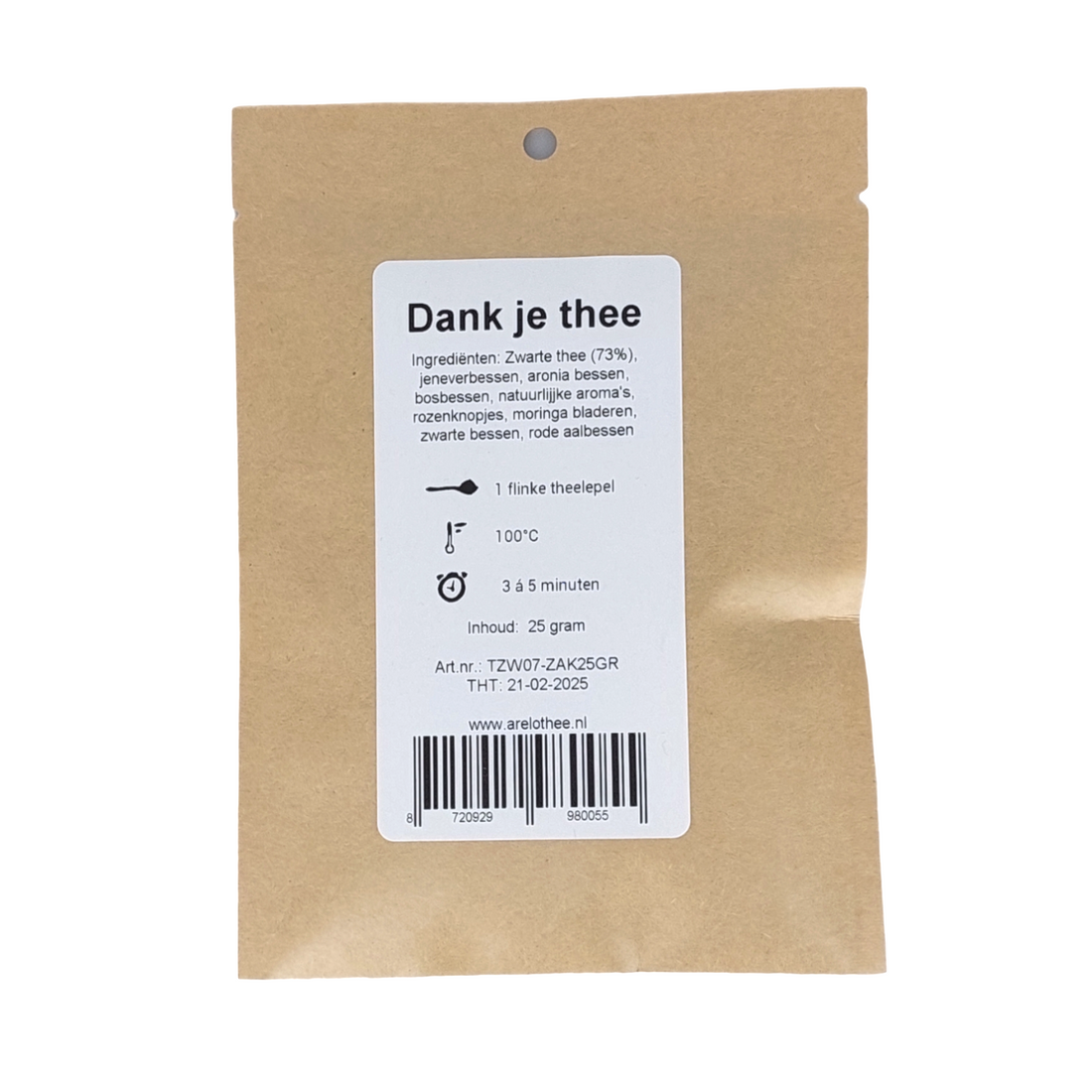 Dank je thee zakje - 25 gram