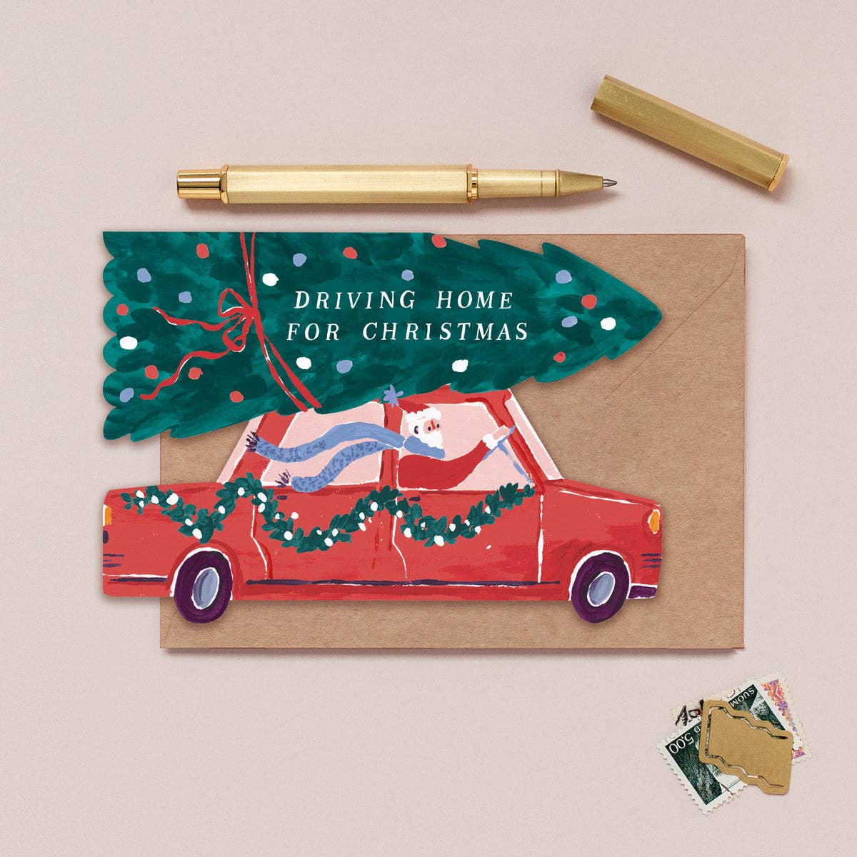 Driving Home For Christmas-kaart | Kerstkaarten 2026