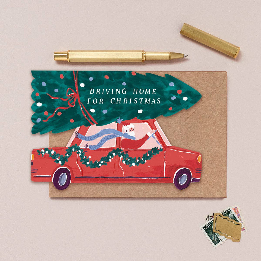 Driving Home For Christmas-kaart | Kerstkaarten 2026