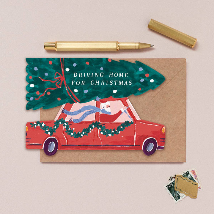 Driving Home For Christmas-kaart | Kerstkaarten 2026