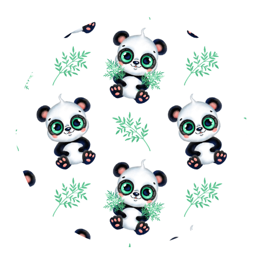 Panda | Sluitstickers 10st.