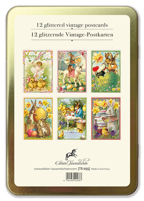 Happy Easter NO. 2 | Metaalbox 12 kaarten Edition Tausendschön