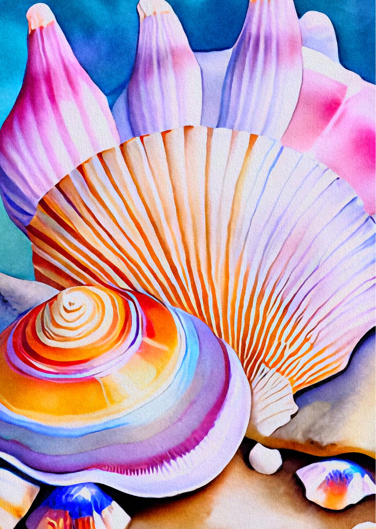 Sea Shells: Rainbow vibes | Kaart Fripperies