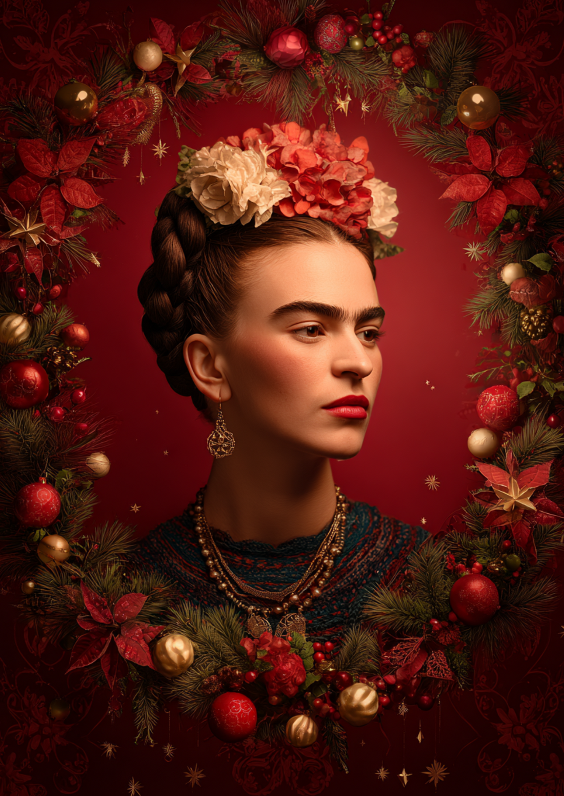 Frida Kahlo: Holiday hug | Kaart Fripperies