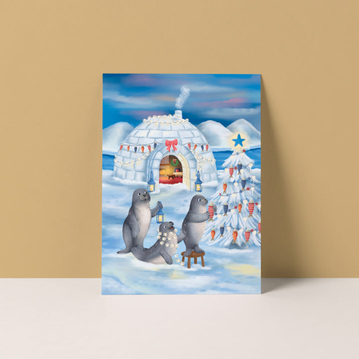 Noordpool kerst | Kaart Studio Poppybird