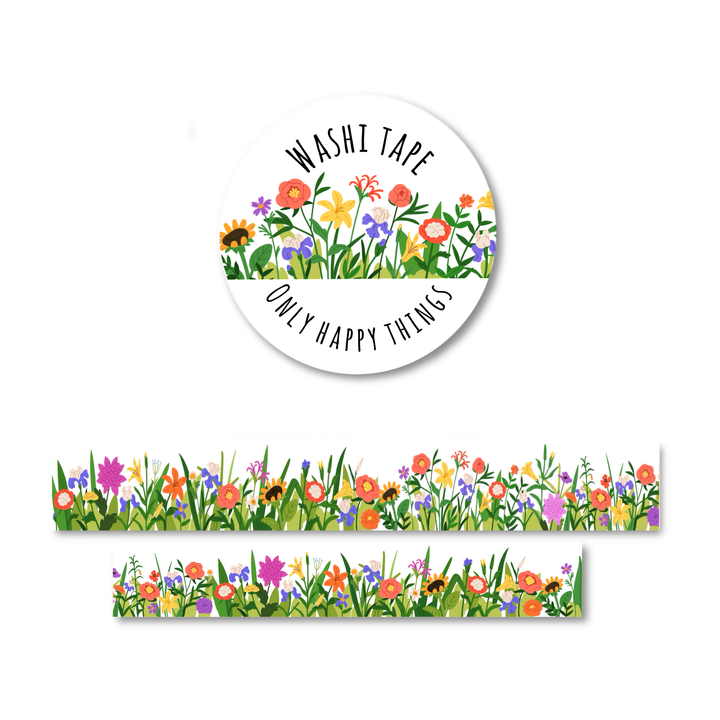 Washi-tape lentebloemen | Washitape Only Happy Things