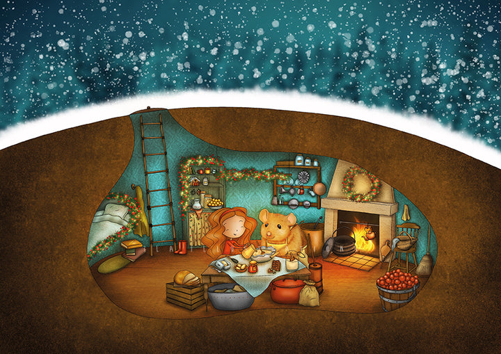 251 - Winter Home | Kaart Ila Illustrations