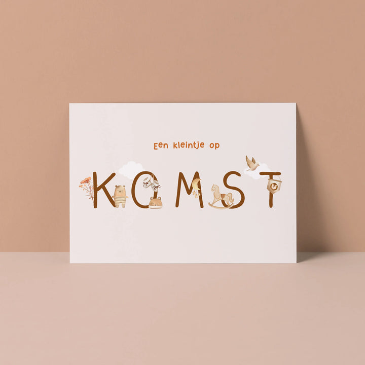 Kleintje op komst | Kaart Studio Poppybird