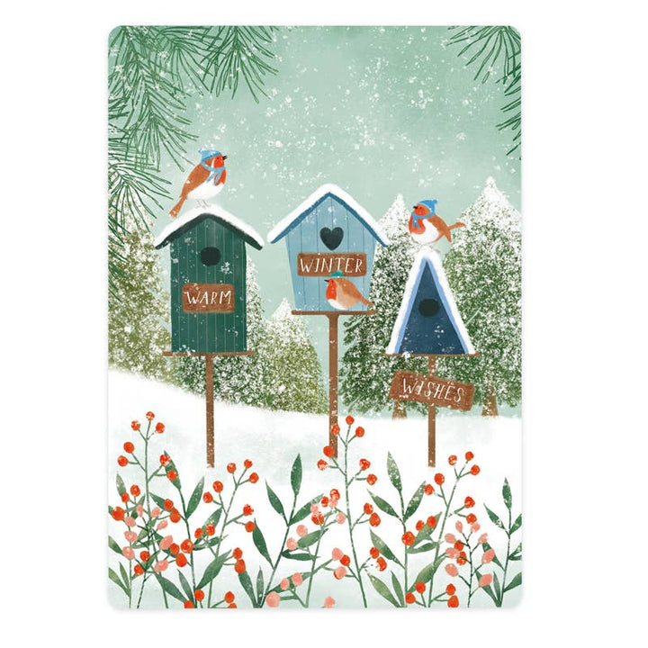 Winter birdhouses | Kaart The Lemonbird