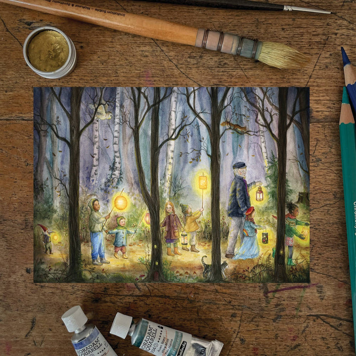 Lantaarn Walk | Kaart Mhairi Hellbrandt Illustration