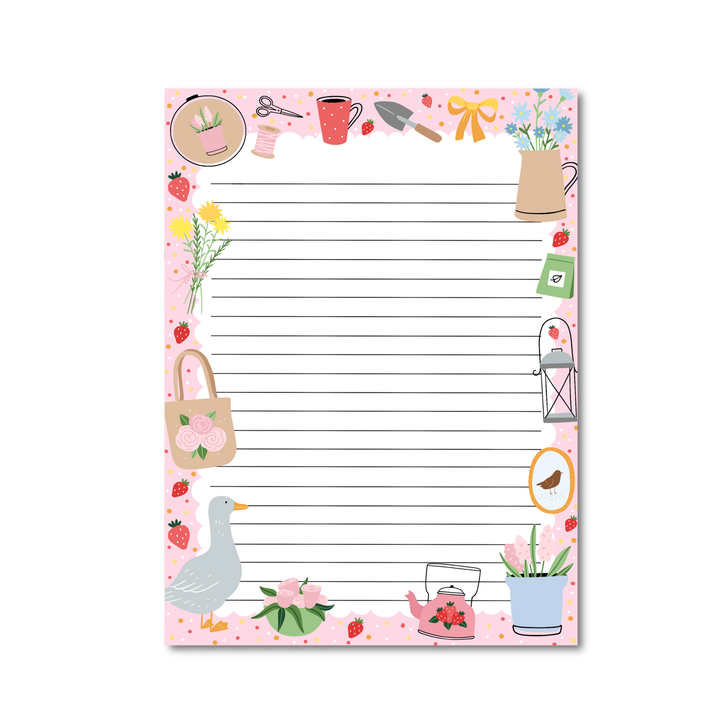 Notitieblok Schattig huisje A5 | Briefpapier Only Happy Things