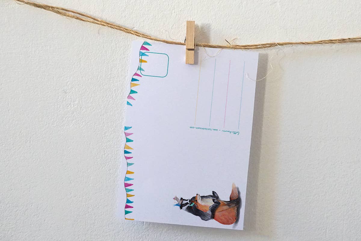 Kaart Feestelijke dieren | Kaart Lotte Drouen