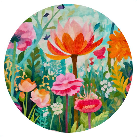 Flower Power | Sluitstickers 10st.