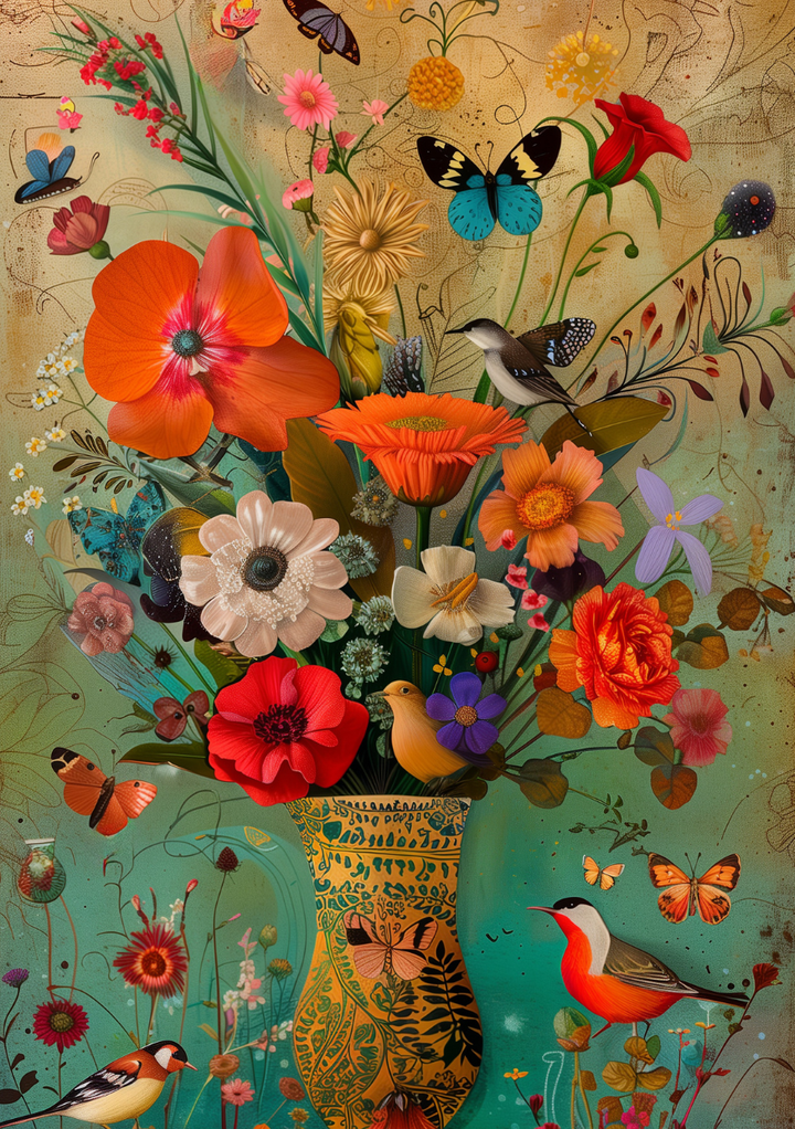 Flowers: Vintage Bouquet |  Cadeaukaart Fripperies