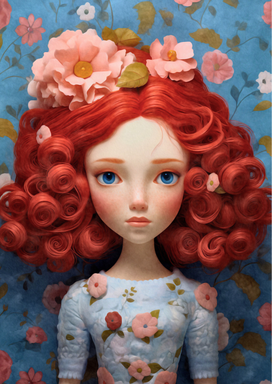 Doll Portrait: Mary | Kaart Fripperies