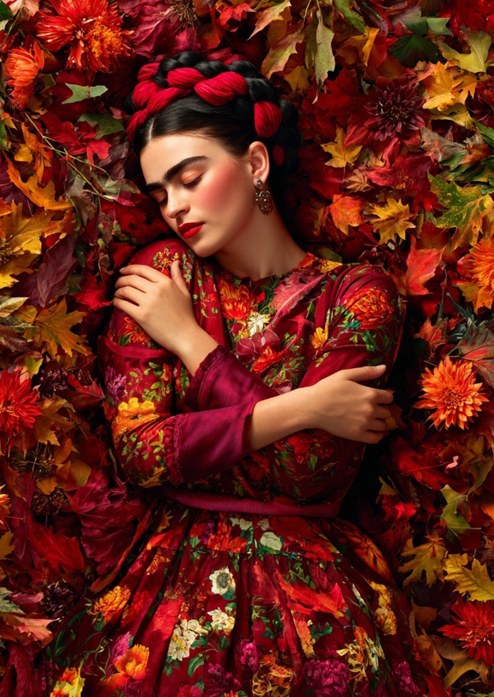 Frida Kahlo: Autumn rest | Kaart Fripperies