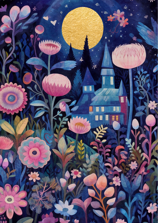 Whimsical Gardens: Dreams at Night | Kaart Fripperies