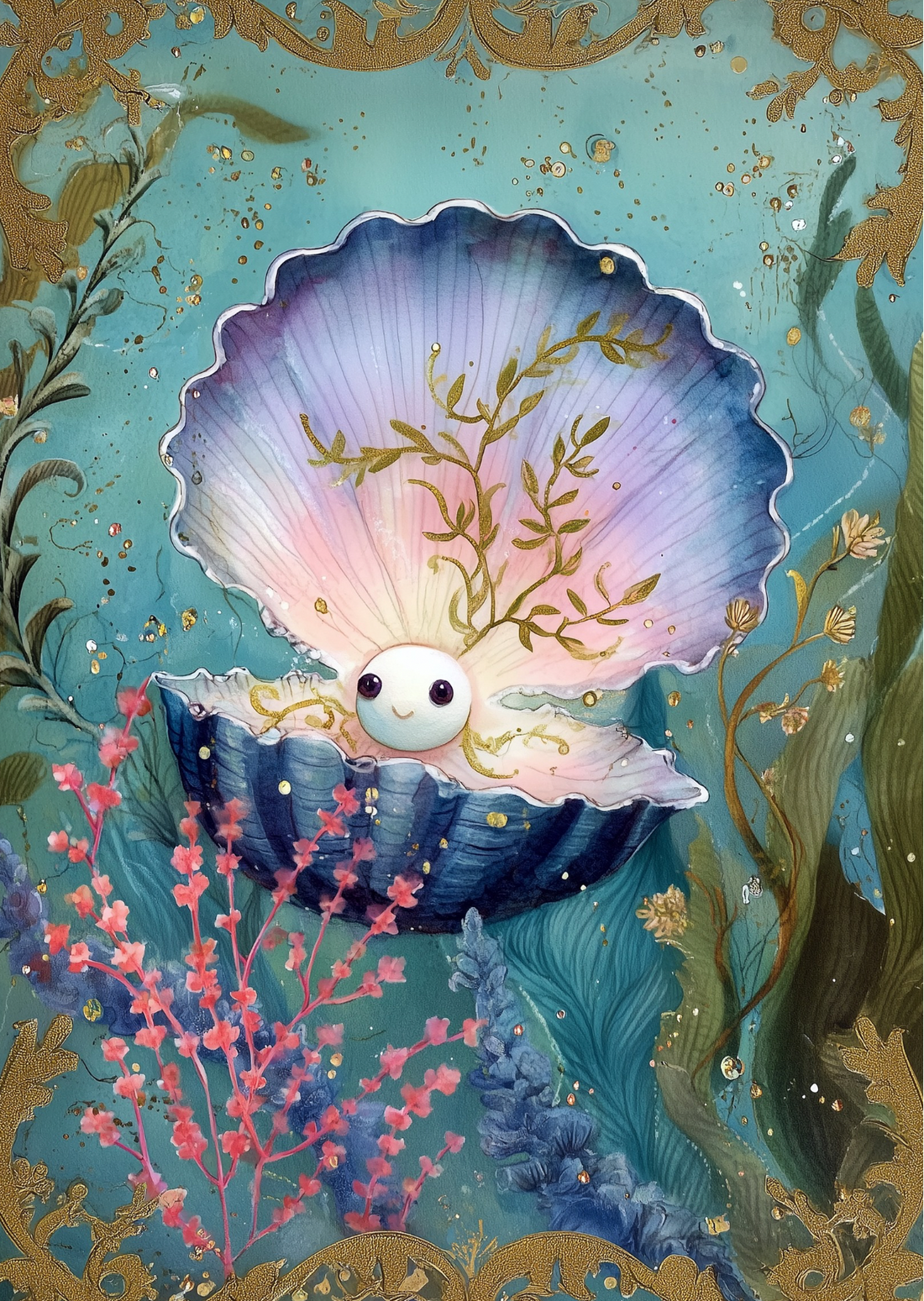 Enchanted Ocean: Magical Pearl | Kaart Fripperies